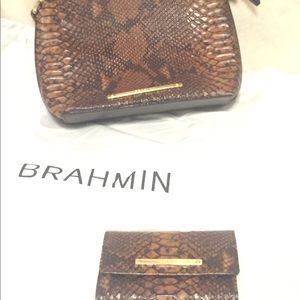 Authentic Brahmin Crossbody purse & wallet
